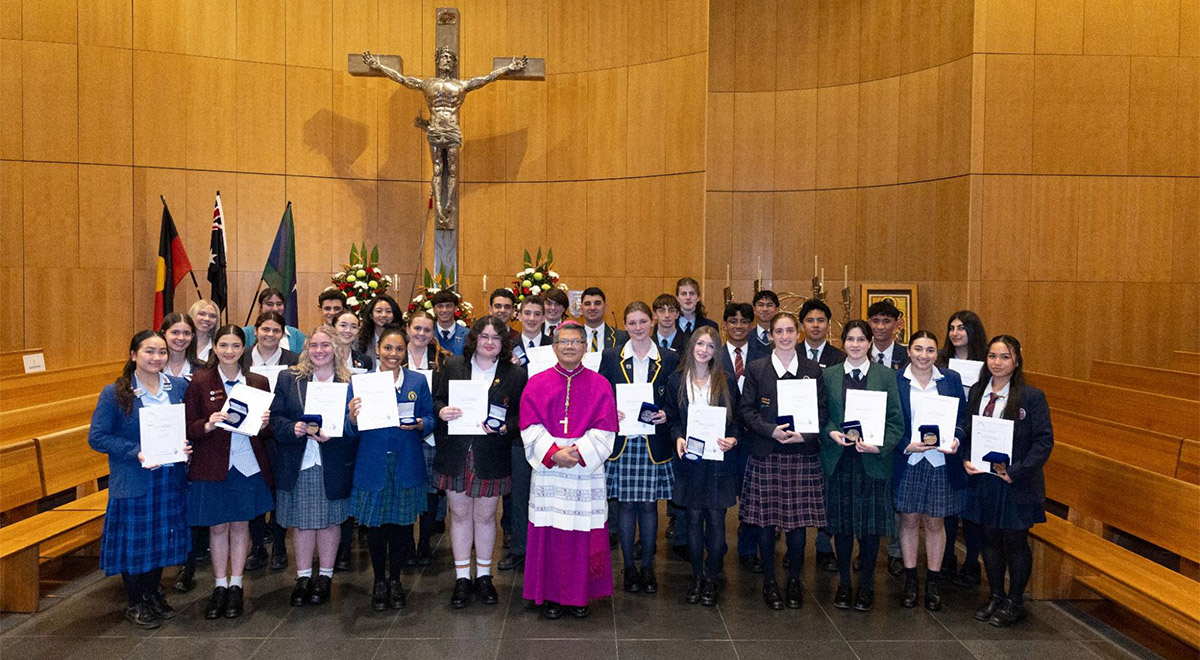 Bishop of Parramatta Student Excellence Awards at St Patrick's Cathedral.